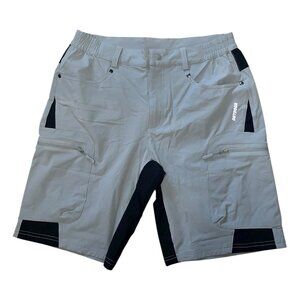 Tacvasen Size 32 Mens Outdoor Tactical Cargo Shorts Gray Stretch Hiking Gorpcore